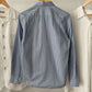 2008  Cross Patchwork Pinstripe Blue / White Shirt (~S~)