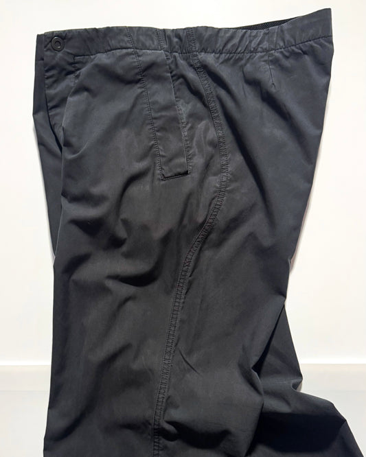 Early 2000s Charcoal Grey Traced / Curved Parallel Panel Trousers   (~32~)