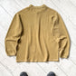 90s Honey Brown Membership Motif Longsleeve Polo Shirt / Top (~L~)