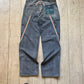 Early 2000s Red/Green Striped Wrap Around Jeans  (30 + 36 + 38 )