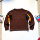 Brown / Orange Mesh Panelled Knit Jumper (M~L)