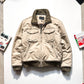Beige Double Stacked Pocket Padded Work Jacket (~L~)