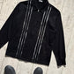 2001 Scratch / Rip Technique Panelled Black Zip Up Jacket (~M~)