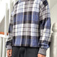 SS1993 Asymmetrical  Blue Black Plaid Knit Jumper Knit Sweater / Jumper (~M~)