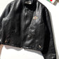 90s Moto Faux Tyre Effect PVC Jacket  (~L~)