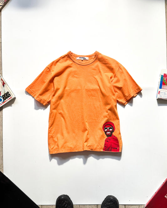 SS03 Rasta Man Print Orange / Coral T-Shirt (~S~)