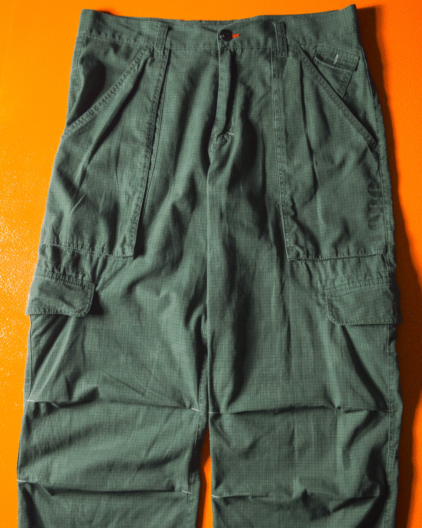 Tonal Grid  Camo Dual Print Cargo Pants (~34~)