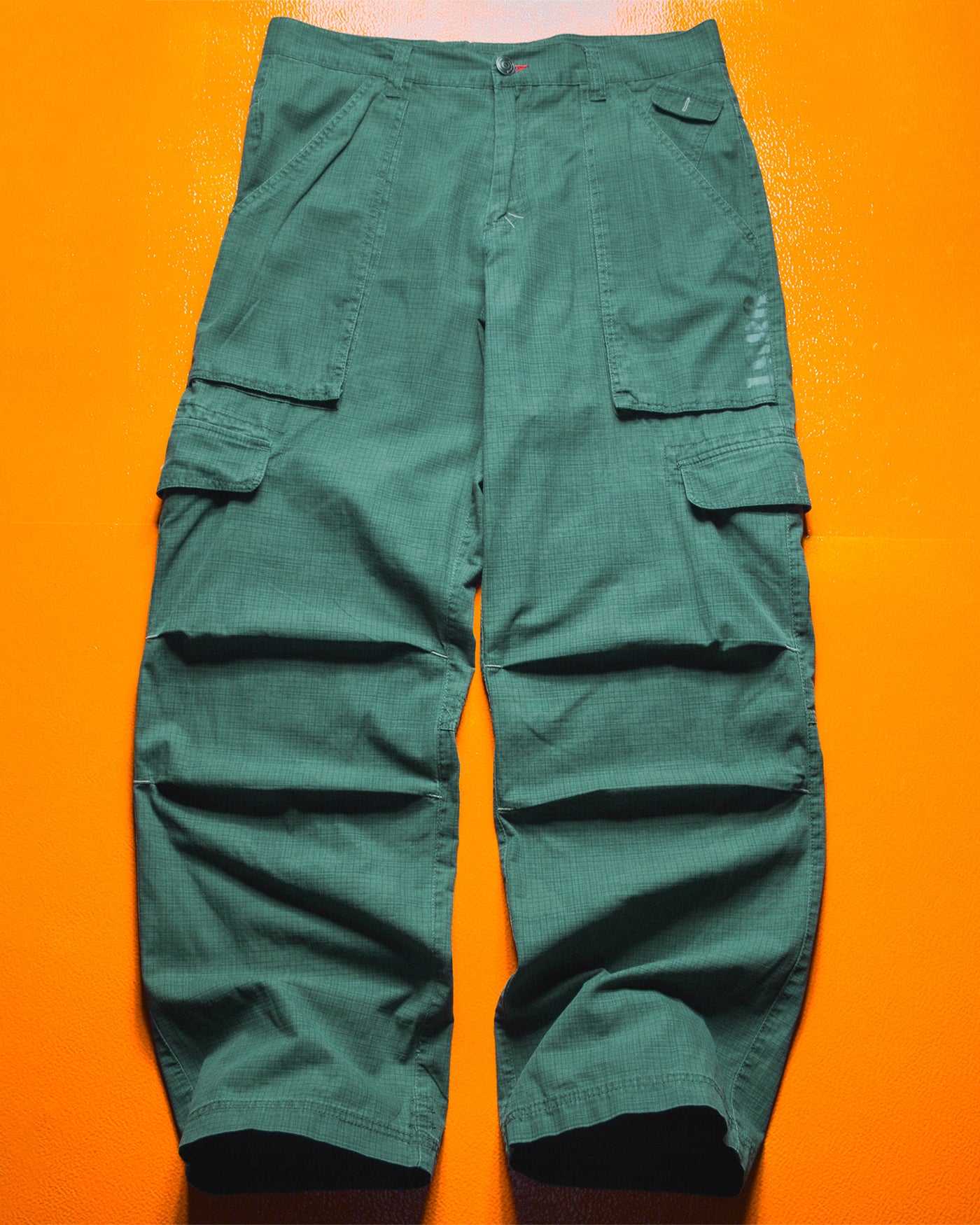 Tonal Grid  Camo Dual Print Cargo Pants (~34~)