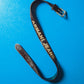 Early 2000s Deep Brown Pony Fur Engraved Logo Leather Belt (90105)