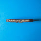Early 2000s Deep Brown Pony Fur Engraved Logo Leather Belt (90105)