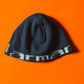 2000s Spellout Navy White Beanie (~S~)
