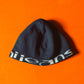 2000s Spellout Navy White Beanie (~S~)