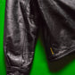 90s Detachable Collar Lined Leather Jacket (~L~)