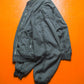 90s Slate Grey Twill Taped Light Cotton Bomber Jacket (~L~)