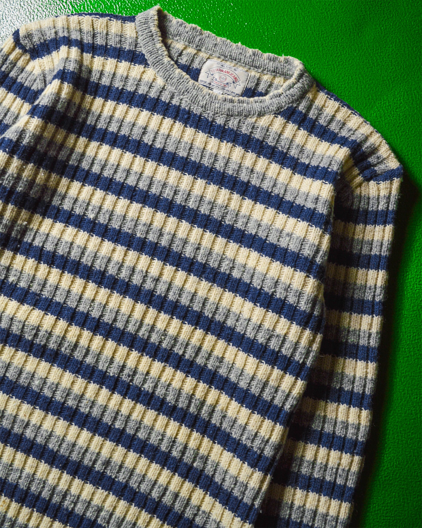 90s Striped Knit Jumper (~M~)