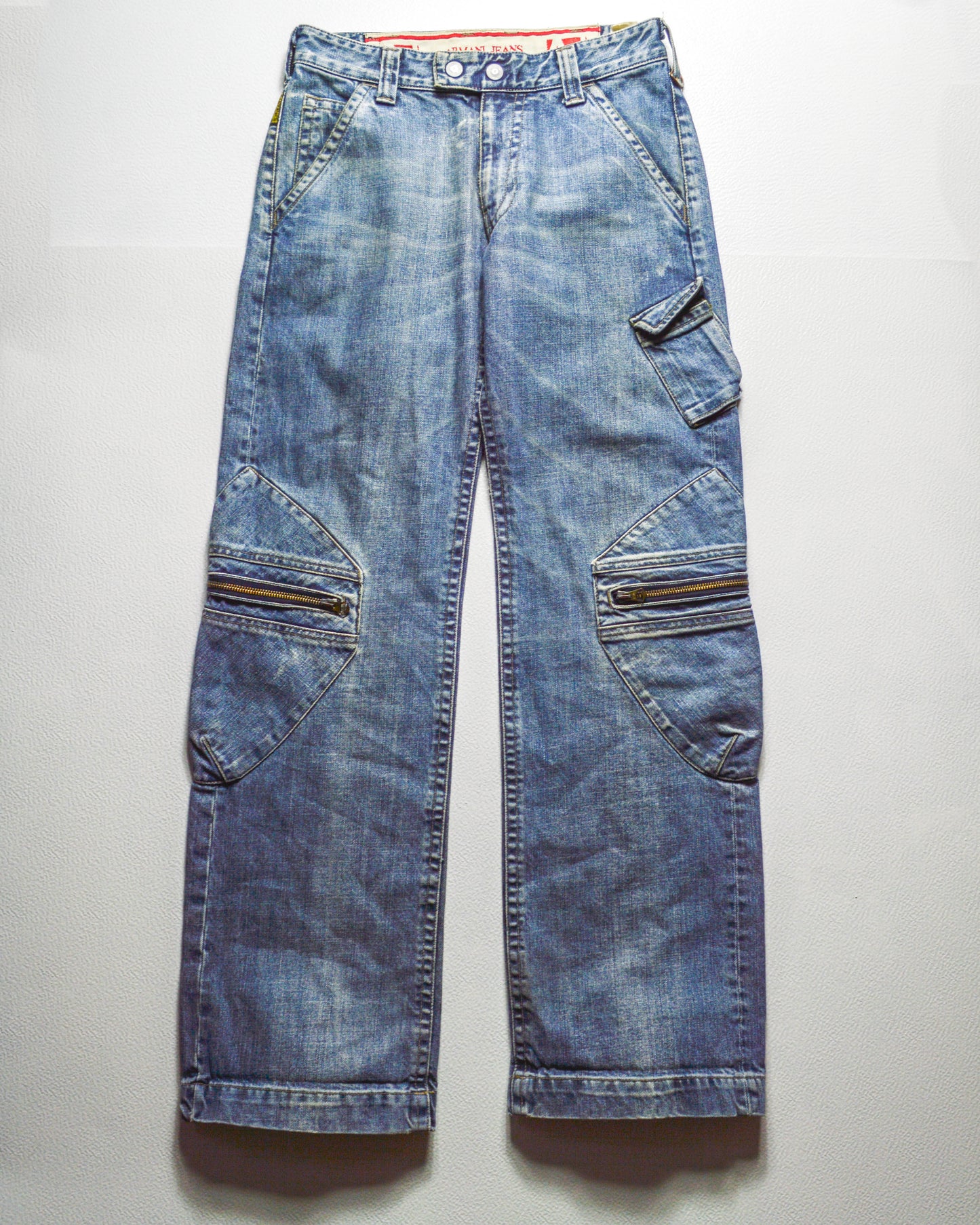 Early 2000s Asymmetrical Cargo Pocket Jeans (~30~)