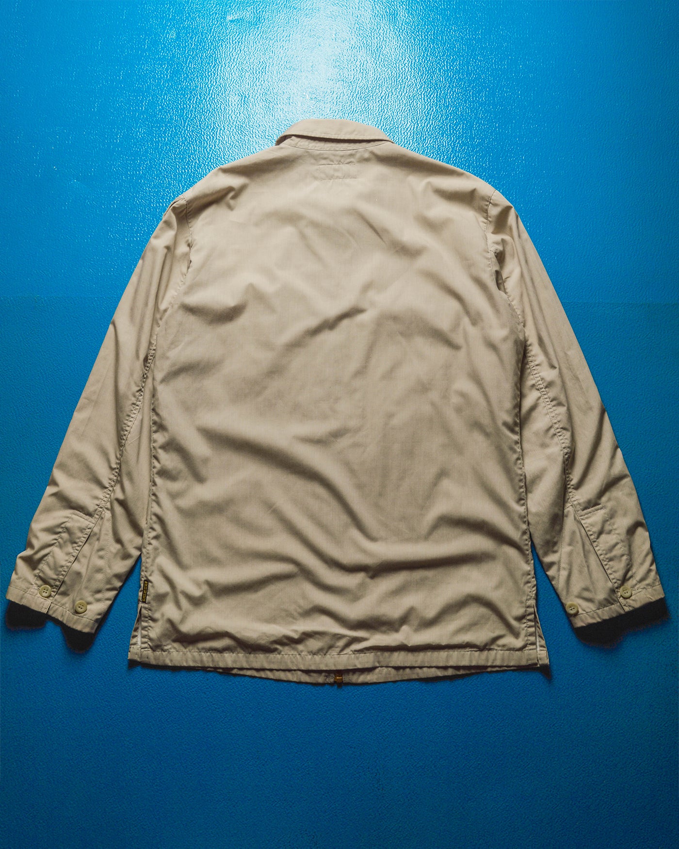 Early 2000s Cream Zip Up Over Shirt / Jacket (~L~)