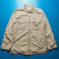 Early 2000s Cream Zip Up Over Shirt / Jacket (~L~)