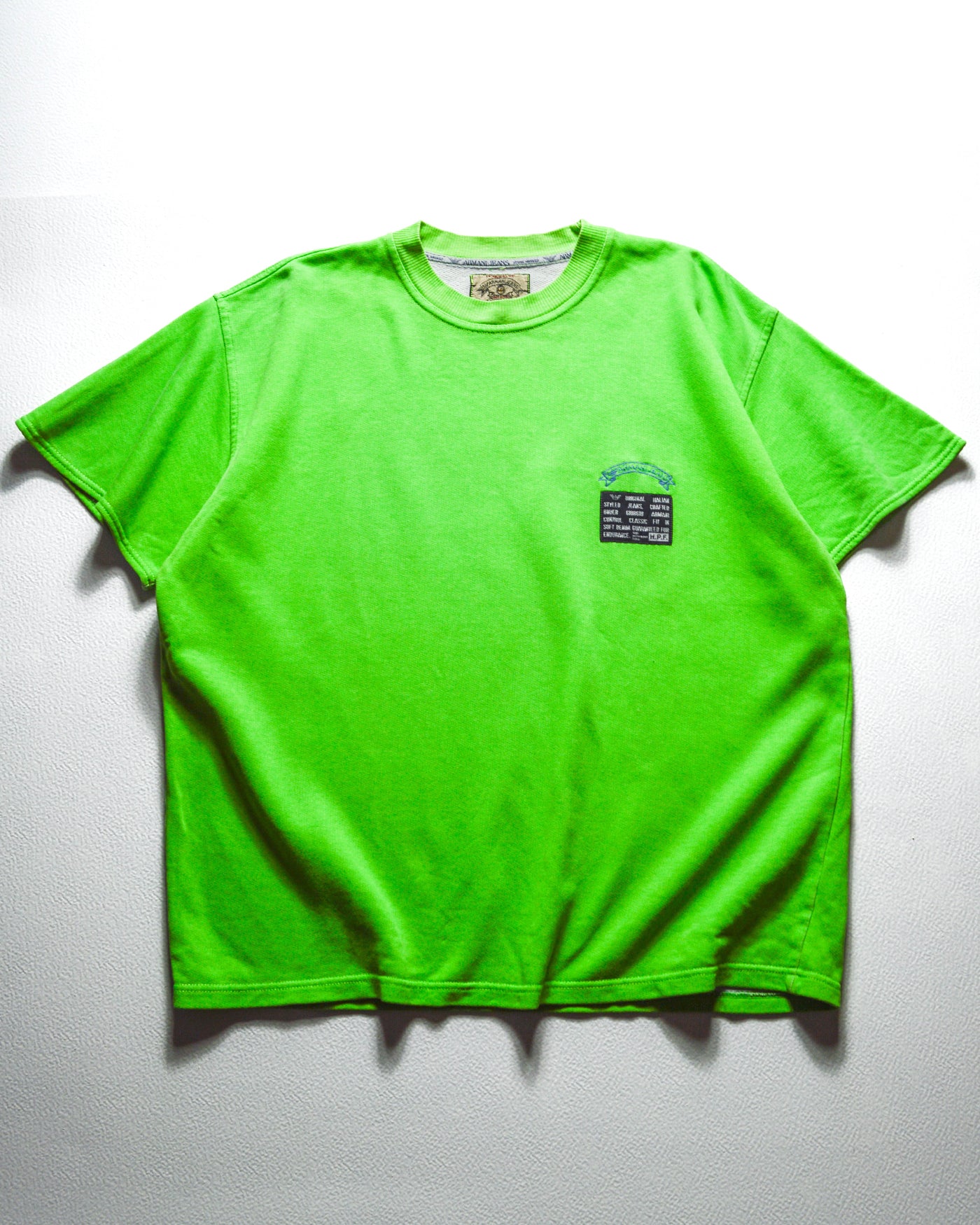 Early 90s High Performance Fabric (HPF) Toxic Green Jersey Top (~L~)