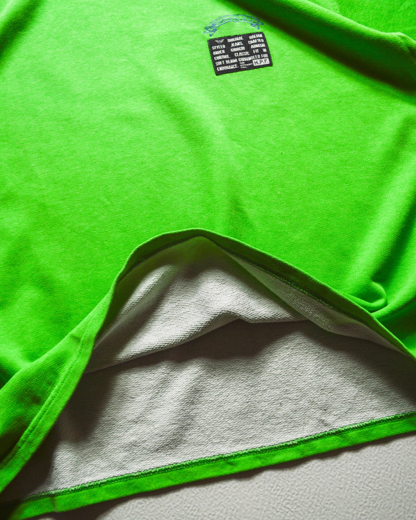 Early 90s High Performance Fabric (HPF) Toxic Green Jersey Top (~L~)
