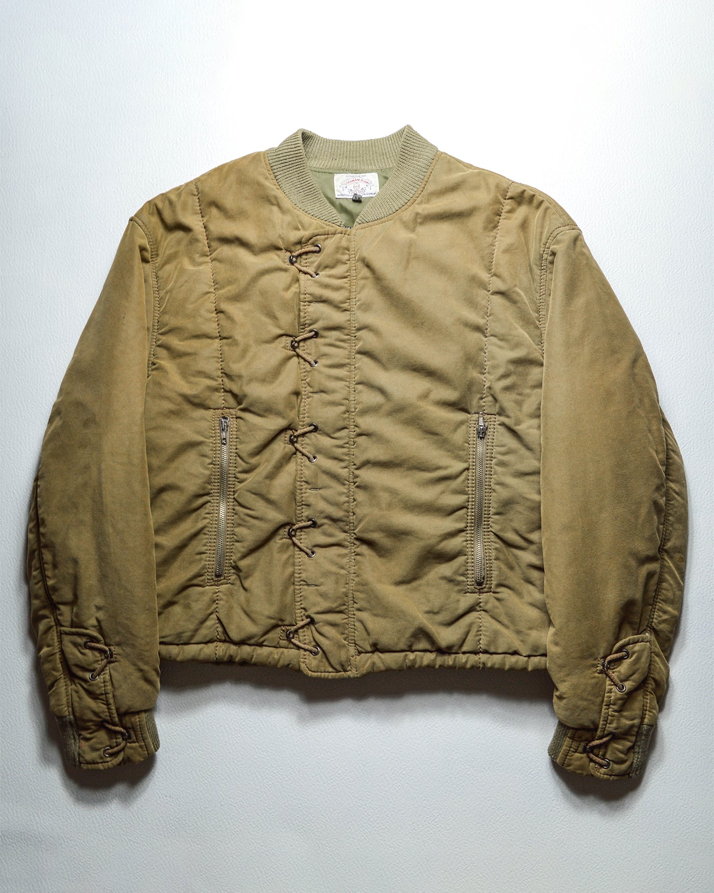 90s Olive Rope Closure Bomber Jacket (~XL~)