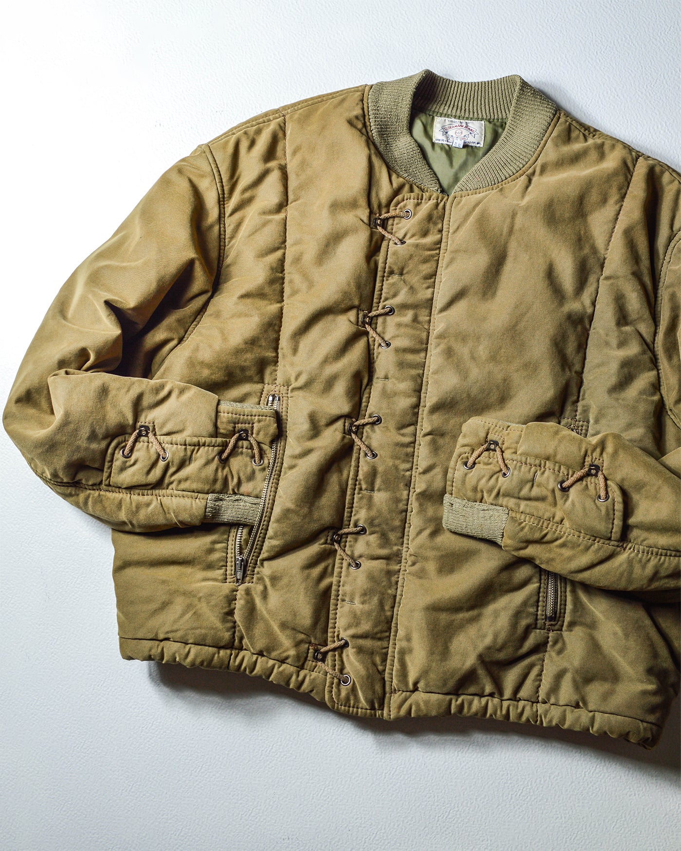 90s Olive Rope Closure Bomber Jacket (~XL~)
