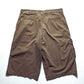 Early 2000s Brown Asymmetrical Brown Baggy Cargo Shorts (36)