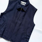 90s Navy Boxy Vest (~M~)