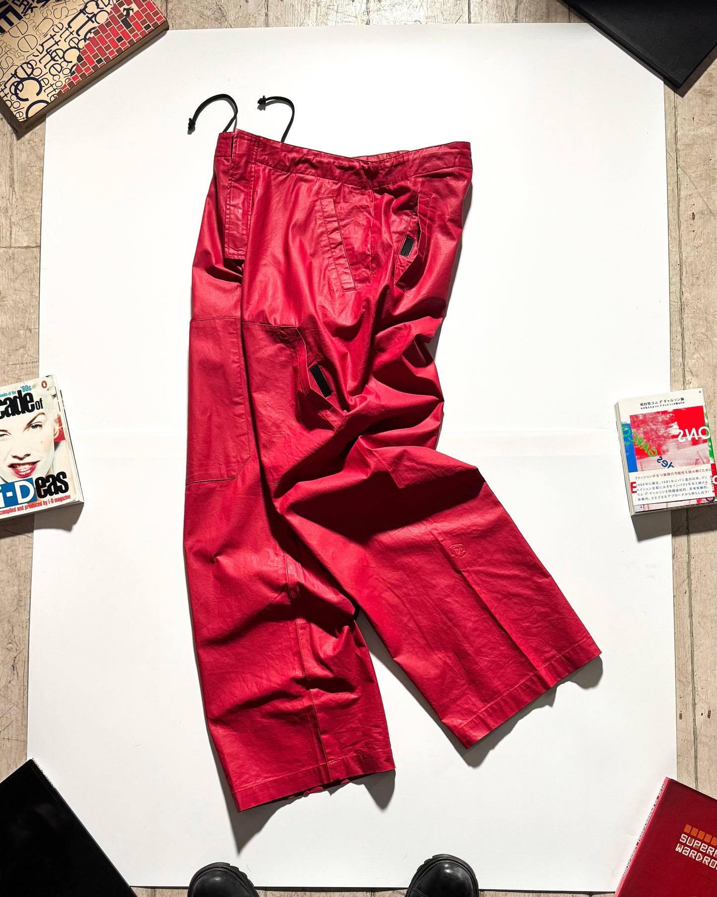 Early 2000s Equipment For Legs Coated Multi Pocket Trousers (32~34)