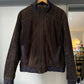 Brown Cord Contrast Navy Pocket Ribbed Trim Jacket (~L~)