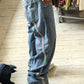 Early 2000s Red/Green Striped Wrap Around Jeans  (30 + 36 + 38 )