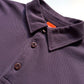 2000s Muted Egg Plant Tone Minimal Quarter Zip Long Sleeve Polo (~M~)
