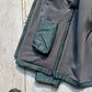 2000s Iridescent Deep Green Fleece Lined Side Zip Technical Jacket (~M~)