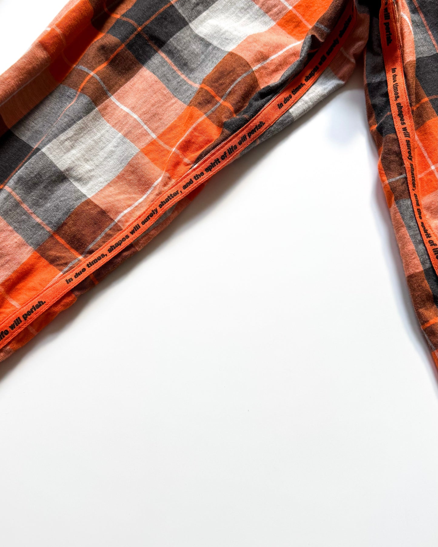 1999 Orange Plaid  Parasite Pocket Button Up Shirt (~L~)