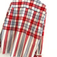 SS1995 Check and Stripe Red Blue Henley Shirt  (~L~)