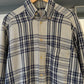 90s Woven Check Heavyweight Flannel /  Overshirt Shirt  (~L~)