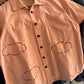 Peach Cloud Cutout Button Up Shirt  (~M~)