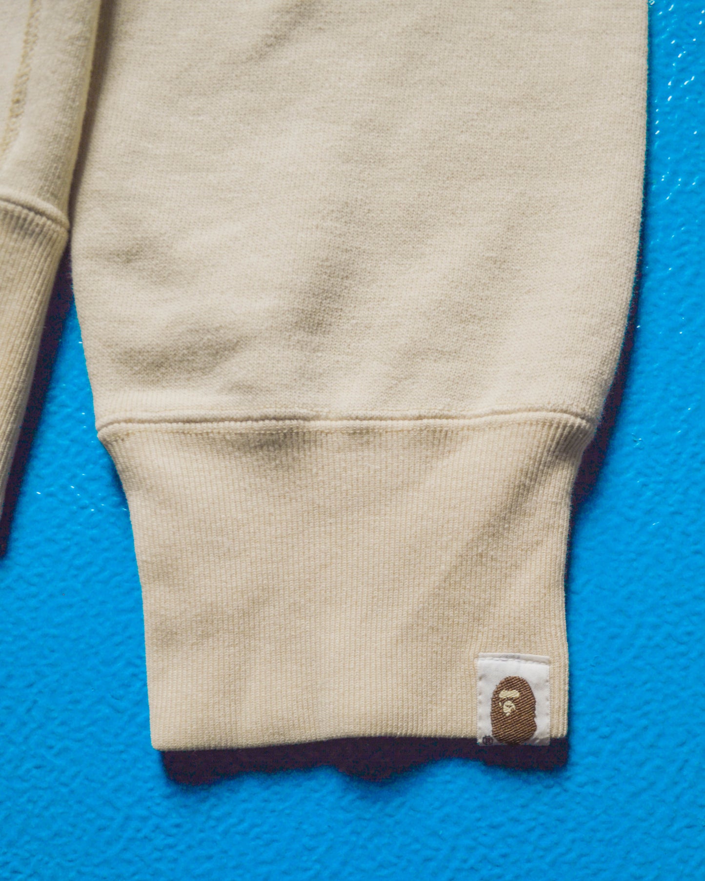 Early 2000s Beige Half Onion Quilted Logo Jumper (M)