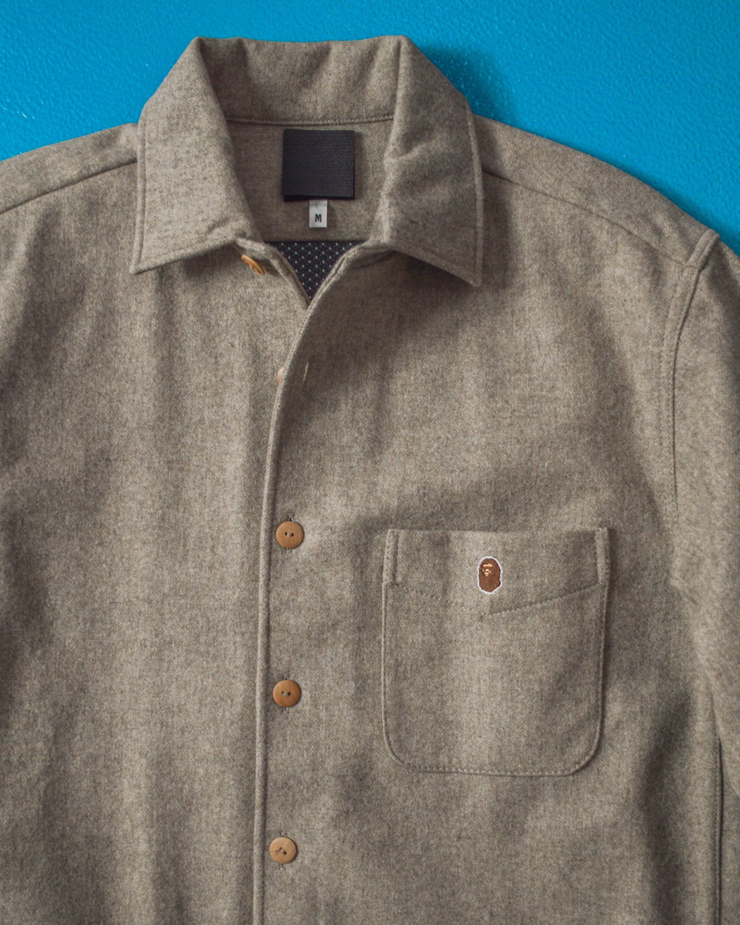 Gore Windstopper Wool Mesh Lined Over Shirt (M)