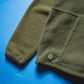 Tonal Olive Fleece Panelled Hoody (L)
