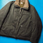 AW 2005 2in1 Brushed Washed Black Shell + Square Quilted Goose Down Puffer Liner  Jacket (~L~)