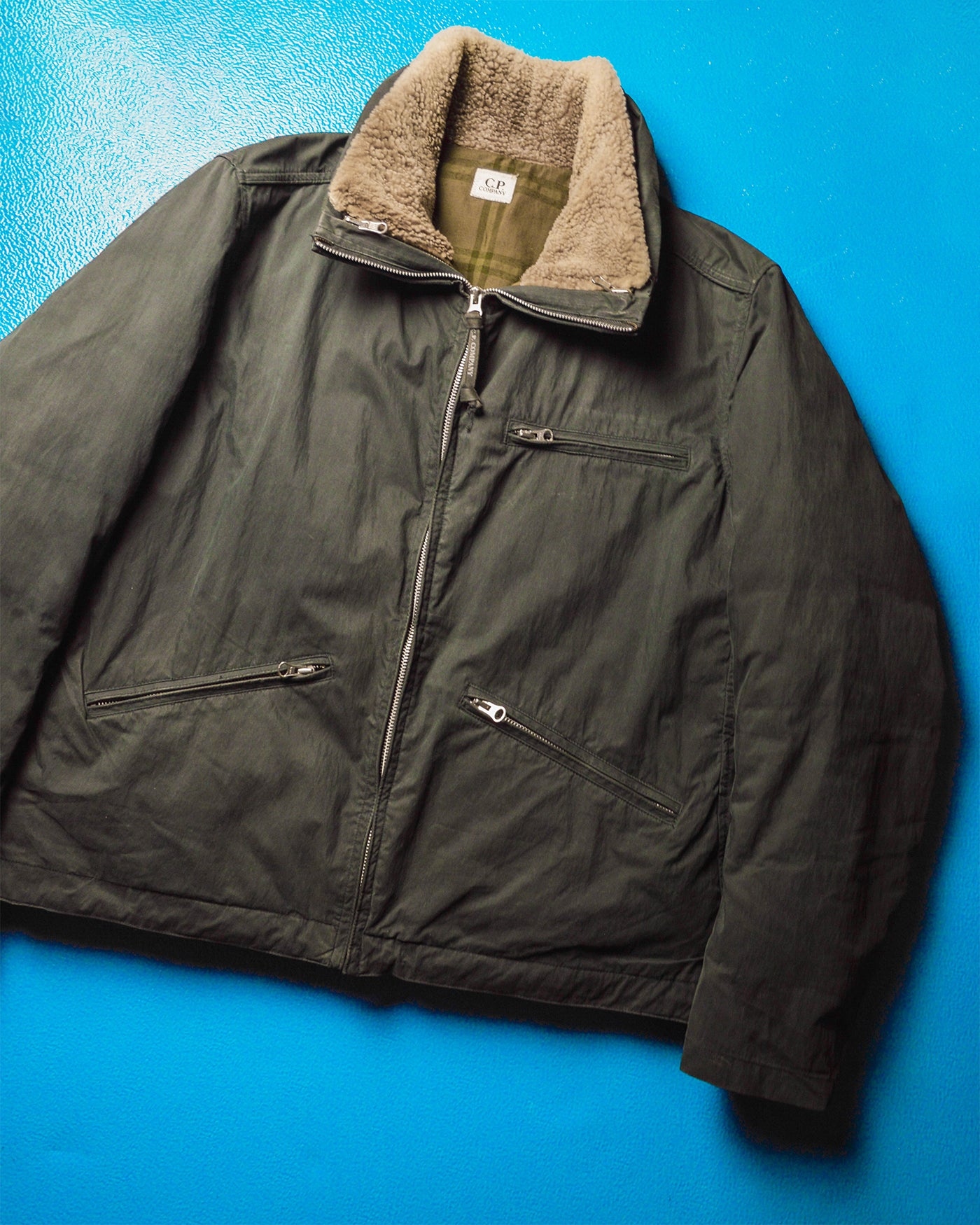 AW 2005 2in1 Brushed Washed Black Shell + Square Quilted Goose Down Puffer Liner  Jacket (~L~)