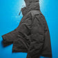 AW 2005 2in1 Brushed Washed Black Shell + Square Quilted Goose Down Puffer Liner  Jacket (~L~)