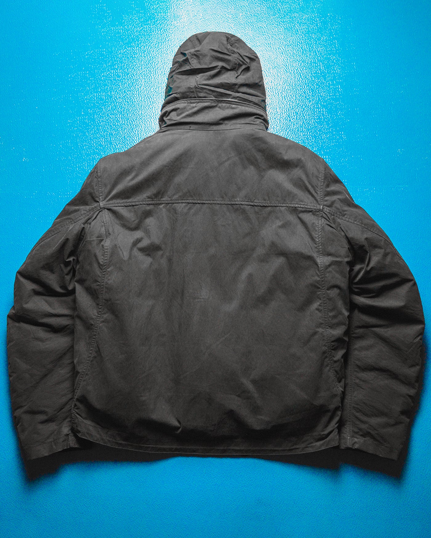 AW 2005 2in1 Brushed Washed Black Shell + Square Quilted Goose Down Puffer Liner  Jacket (~L~)