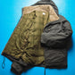 AW 2005 2in1 Brushed Washed Black Shell + Square Quilted Goose Down Puffer Liner  Jacket (~L~)