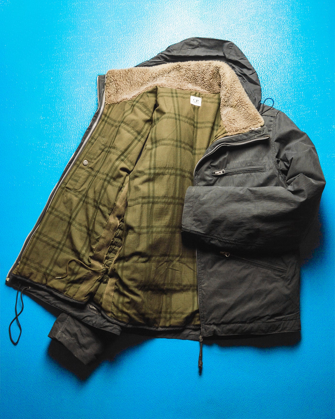 AW 2005 2in1 Brushed Washed Black Shell + Square Quilted Goose Down Puffer Liner  Jacket (~L~)
