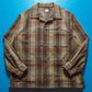 1993 Ideas From Massimo Osti Brown Woven Check Jacket (L~XL)