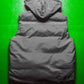 AW 2001 Slate Grey Goose Down Asymmetrical Puffer Vest / Gilet (~L~)