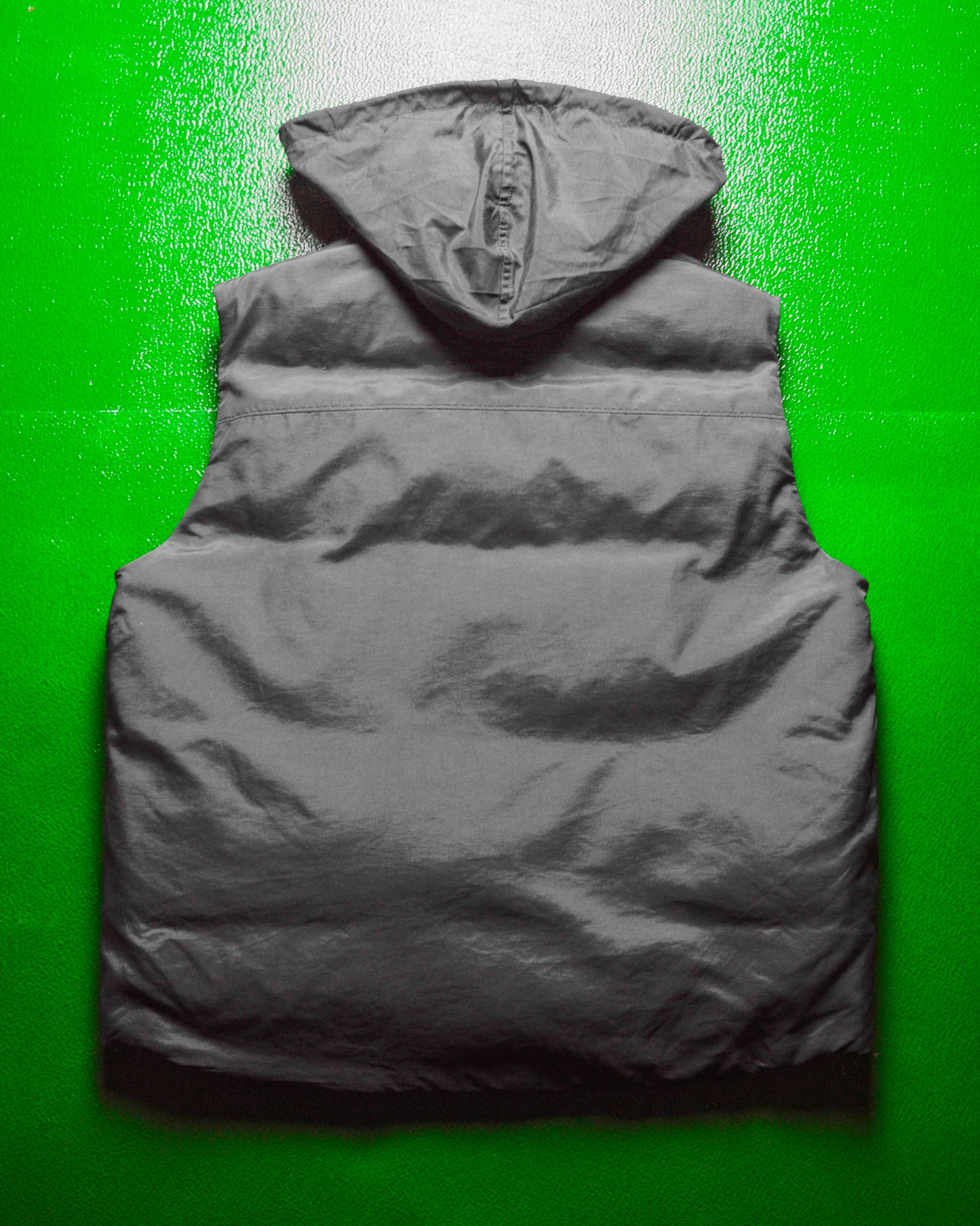 AW 2001 Slate Grey Goose Down Asymmetrical Puffer Vest / Gilet (~L~)