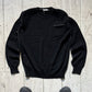 1993 Black Contrast Seam Stitch Light Weight Knit Sweater (XS~S)